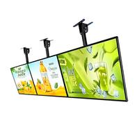 CGLYYDS Caisson Lumineux publicitaire à LED, Cadre d'affichage publicitaire Mural, Affichage d'affiche Lumineux en Verre trempé Ultra-Mince, Tableau de Menu de Restaurants 3pcs-50×60cm