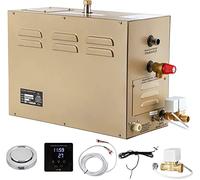 CGOLDENWALL 4.5KW Générateur de Vapeur Sauna, Espace de 3-4.5m³, 25-55℃ | Contrôleur Tactile Intelligent, Drainage & Thermostat Automatique, pour Domestique Sauna/Douche/Bain/SPA, 220V