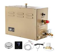 CGOLDENWALL10.5KW Générateur de Vapeur Sauna, Espace de 10.5m³, 25-55℃ | Contrôleur Tactile Intelligent, Drainage & Thermostat Automatique, pour Domestique Sauna/Douche/Bain/SPA, 220V