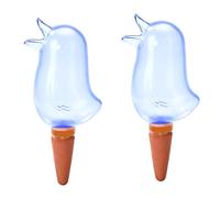 CGTQROVR Planter Les Globes d'auto-arrosage des Oiseaux en Verre Transparent en Verre Automatique Plant Waterer 2pcs Bleu