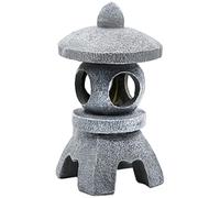CGTQROVR Statues de pagode Japonaise étanche Lanterne de pagode Solaire étanche Lanterne en Pierre Japonaise pour Jardin Yard pelouse Balcon Porche