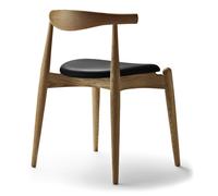 CH20 Elbow Chaise rembourré Carl Hansen & Søn cadre Chêne huilé siège cuir thor 301 - 5715230009482