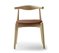 CH20 Elbow Chaise rembourré Carl Hansen & Søn cadre chêne huilé siège cuir thor 307 - 5714413929319