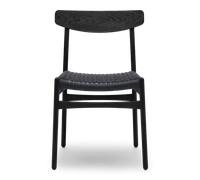 CH23 Chaise en Bois Chêne certifié FSC™ Noir Cordon Noir Carl Hansen & Søn - 5714413823839