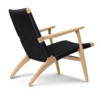 CH25 Fauteuil de Salon Laqué Chêne Cordon Noir Carl Hansen & Søn - 5714413948099