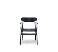 CH26 chaise en bois tresse noir/chêne noir Carl Hansen & Søn - 5715230574638