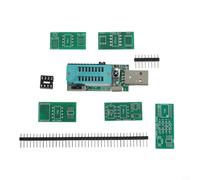 CH341A pour programmateur eeprom pour puces série 24 25 CH341A pour | Comprend un clip SOP8, prend en charge les puces à corps large/étroit, pas de 1,27 mm, idéal pour la programmation en circuit