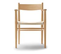 CH37 Chaise avec accoudoirs Carl Hansen & Søn chêne huilé tresse naturel - 5715230884072