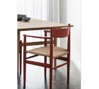 CH37 Chaise avec accoudoirs Carl Hansen & Søn Hêtre rouge nature tresse - 5715397310162
