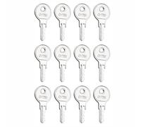 CH751 Lot de 12 clés de rechange pour trappe de porte de véhicule récréatif, portes de compartiment dans camping-cars, serrures à poignée en T (2 cm x 4,70 cm)