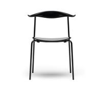 CH88T Chaise cadre acier noir Carl Hansen & Søn oak noir laqué - 5714413825772