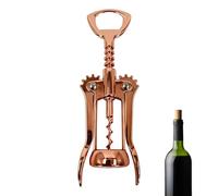 Chabrias Tire-bouchon à double levier en alliage métallique de haute qualité avec finition cuivre élégante - Débouchez sans effort vos vins préférés (1, cuivre)