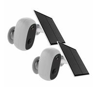 CHACON 2X Caméra WiFi d'extérieure sans Fil avec Panneau Solaire