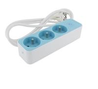 Chacon - Bloc multiprise 3x16A 1,5 m - Bleu Bleu