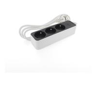 CHACON Bloc 3 x 16 A 3G1.5 mm2 1.5 m- Blanc/ Gris
