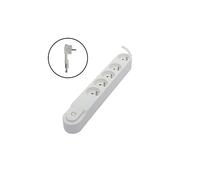 CHACON Bloc multiprise 5 prises 16 A avec interrupteur, fiche plate, câble 1,5 m HO5VV-F 3x1,5 mm²