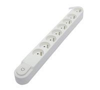 CHACON Bloc Design 8x16A avec Interrupteur - 5m - Blanc