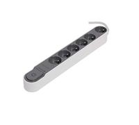 Chacon Bloc Design parafoudre avec Interrupteur - 3 m-Gris et Blanc