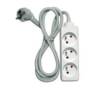 CHACON Bloc multiprise 3 prises 16A 1,5m blanc