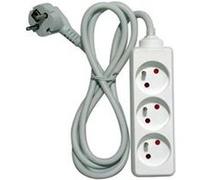 Bloc multiprise 3 prises 16A 1,5m blanc
