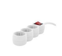 CHACON Bloc multiprise 3x16A - 1,5 m - Blanc avec Interrupteur