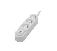 Chacon Bloc multiprise 3x16A - 3500W - câble H05VV-F 3x1,5mm² - 3m - Blanc