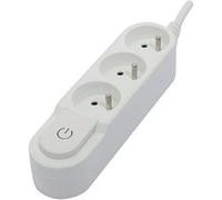 Chacon Bloc multiprise 3x16A - 3500W - câble H05VV-F 3x1,5mm² - 3m - Blanc