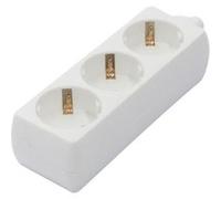 Chacon - Bloc multiprise 3x16A sans cordon - Blanc Blanc