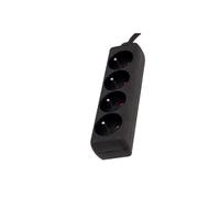 Chacon bloc multiprise 4 prises - Noir