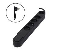 CHACON Bloc multiprise 5 prises 16 A avec interrupteur, fiche plate, câble 1,5 m HO5VV-F 3x1,5 mm²