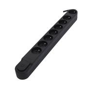 CHACON Bloc multiprise 8 prises 16 A avec interrupteur, câble 1,5 m HO5VV-F 3x1,5 mm² noir