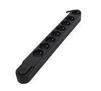 CHACON Bloc multiprise 8 Prises 16 A avec Interrupteur, câble 5 m HO5VV-F 3x1,5 mm² Noir