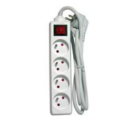 CHACON Bloc multiprise avec interrupteur 4 prises 16A 3m blanc