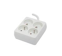 Chacon - Bloc multiprise carré Cha48071 - 4 prises 16A - Cordon 3 m - Blanc