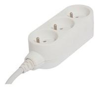 Chacon - Bloc multiprise Design 3x16A 1,5m - blanc Blanc G