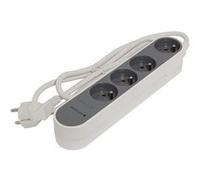 Chacon Bloc multiprise Design 4 prises 16 A 3 m Gris foncé