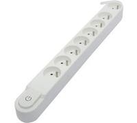 Chacon - Bloc multiprise Design 8x16A 1,5 m - Blanc Blanc