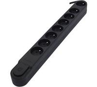 Chacon - Bloc multiprise Design 8x16A - 1,5 m - Noir
