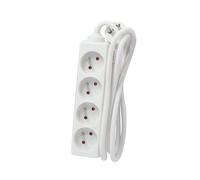 CHACON Bloc Multiprise électrique 4X16A Prises- 3 m - Blanc
