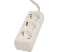 Chacon - Bloc multiprise Schuko 3x16A - 1,5 m - blanc Blanc