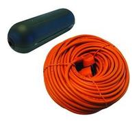 Chacon - Boîtier étanche de Protection pour câbles + rallonge 1x16A 20m - Orange