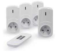 CHACON Kit de 4 prises télécommandées on/off + télécommande