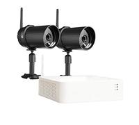 CHACON Kit enregistreur vidéosurveillance sans Fil IP + 2 Caméras (1TB Inclus)