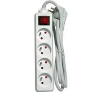 Chacon Bloc multiprise 4 prises 16A avec interrupteur 3 m Blanc