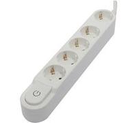 Bloc Design 5x16A avec interrupteur - 1,5m - Blanc (SCH)