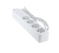 Chacon Multiprise parafoudre 4 x 16 A 1,5 m Protection surtension Fiche plate 30% plastique recyclé