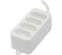 CHACON Bloc 4 x 2,5 A - 1,5 m - blanc