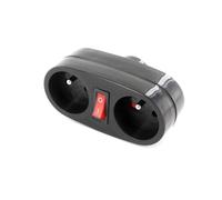 Chacon Adaptateur secteur 2 prises 230 V avec interrupteur