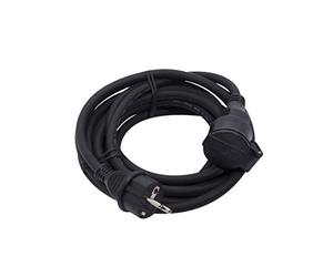 Chacon Prolongateur extérieur étanche IP44 HO7RN-F 3 x 1,5mm2-5 m - Noir