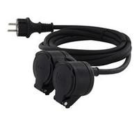 - Prolongateur Schuko double tête 5m - IP44